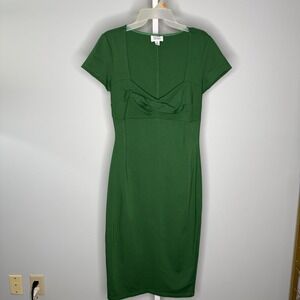 Unique Vintage Brand Green 50's/60's StylePencil Dress Women's Size Medium NWOT‎